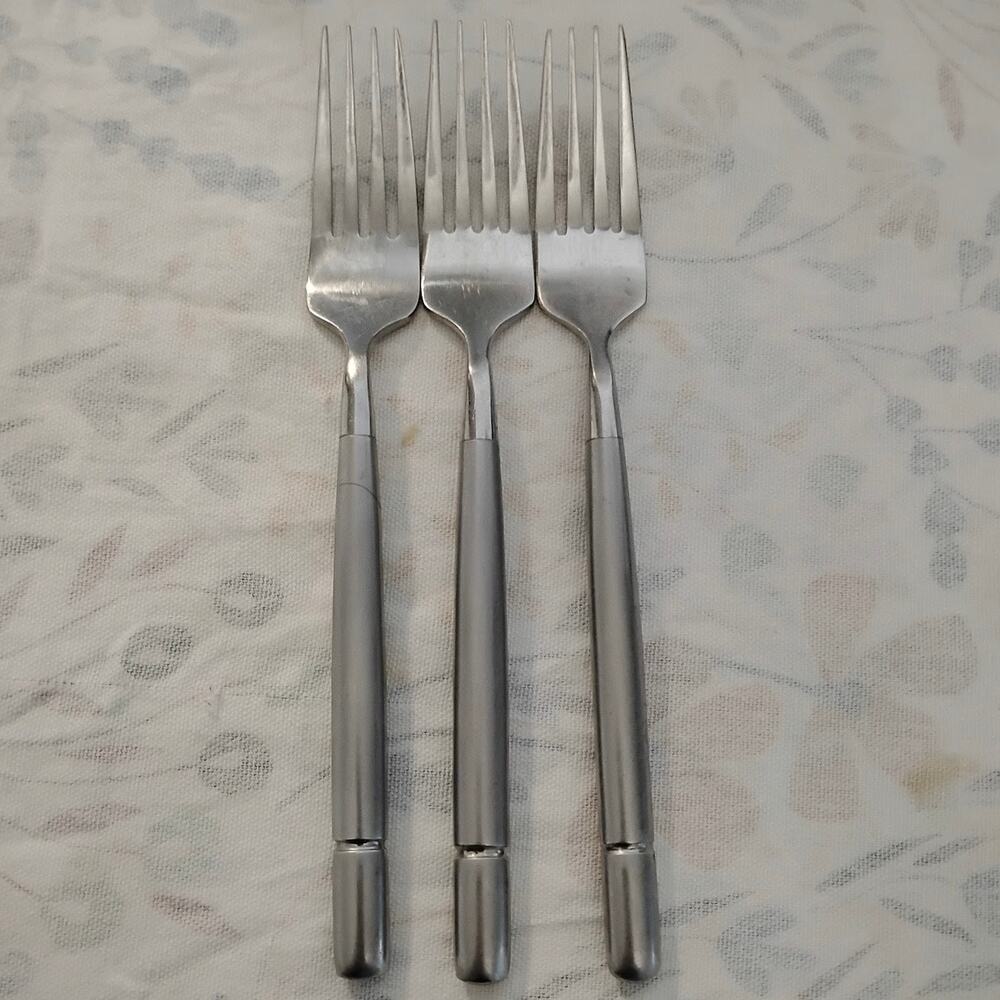 3 Oneida Dalton Dinner Forks 7 7/8" Stainless Steel 18/10